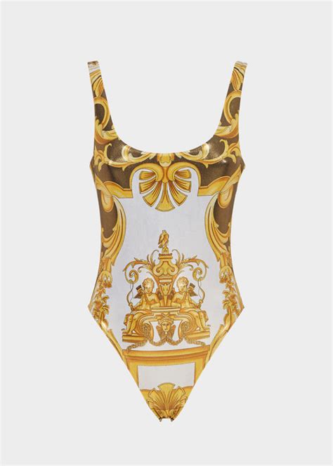 versace swimming suit|versace barocco bikini.